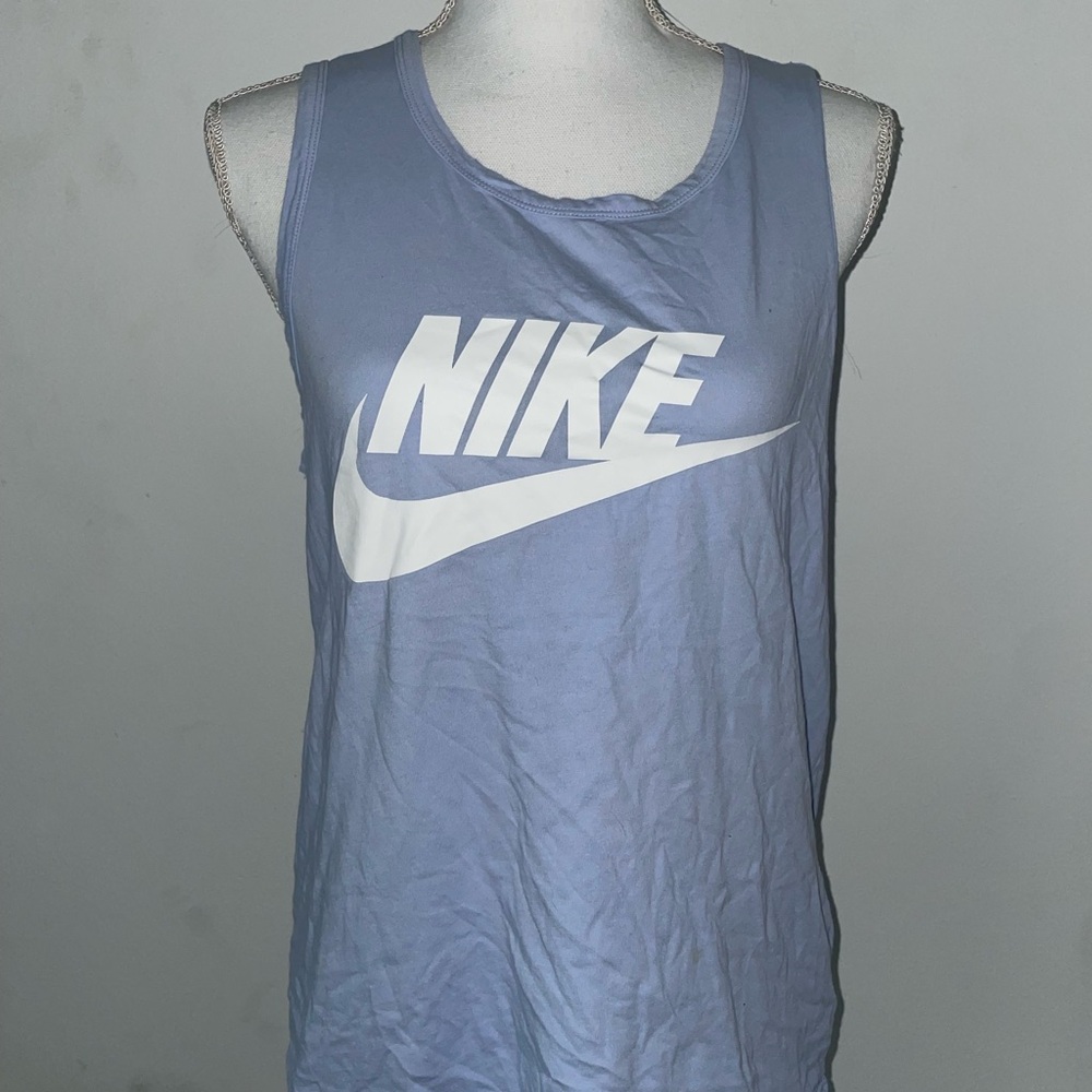 Nike Light Blue Tee with White Print